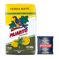 Yerba Mate PAJARITO Limon 500g +Guarani 50g Gratis