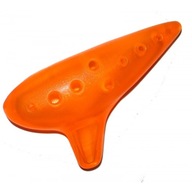 Gama Okaryna C-dur plastikowa pomarańczowa 15 cm