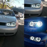 Ringi CCFL HRUBÁ pre VW GOLF IV 4 pre denné svietenie