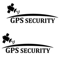 GPS SECURITY Bezpieczny Samochód 2 szt. naklejek naklejka naklejki na szybę