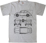 VOLKSWAGEN VW BEETLE GARBUS koszulka t-shirt - S