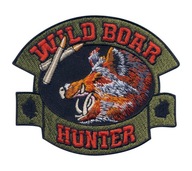 Nášivka Wild Boar Hunter - divoký lov - výšivka