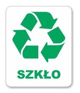 Nálepka SKLO na odpadkový kôš segregácia BIO