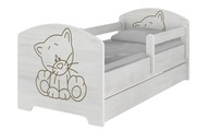 Łóżko łóżka dziecięce dla dziecka OSKAR BABY BOO 160X80 MATERAC SZUFLADA