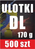 Grube 170g Ulotki Ulotka DL 500 szt Kolor Offset