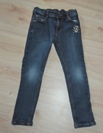 ++ T-A-O spodnie jeansowe z czaszką 116 ++