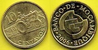 MOZAMBIK 10 CENTAVOS 2006 r. mennicza