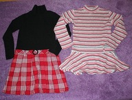2 sukienki ciepłe z golfem St. Bernard 7-8 lat