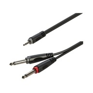 Kabel audio Roxtone RAYC130L6 6m aux mp3 2x Jack 6,3 - mini jack 3.5mm