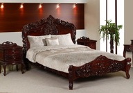 Štýlová rokoko vyrezávaná posteľ 150x200 cm 78321