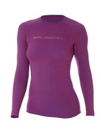 Brubeck Koszulka damska 3D Run PRO z długim rękawem purpurowy S