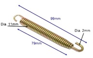 Pružiny na výfuk tlmiča motorky 99mm 4ks