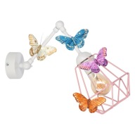 RETRO PILLANGÓ FALI LÁMPA, LED-ES