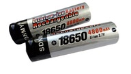 2x Akumulator 18650 4800 mAh 3,7V LI-ION bateria