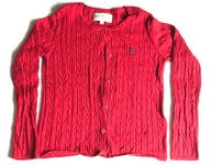 Sweter Hampton Republic 9-10l. 140 guziki czerwony