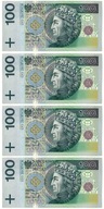 OPŁATEK NA TORT BANKNOTY ZŁOTY 100 ZŁOTYCH-4 SZT.