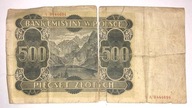 Banknot 500 złotych "Góral" 1940 SERIA A