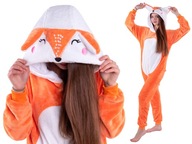 LISEK Lis PIŻAMA Kigurumi Przebranie Onesie Kombinezon Kostium Pajacyk 158