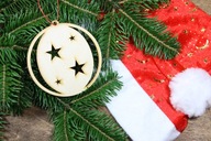 Prívesok vianočná guľa na vianočný stromček veľký 10cm