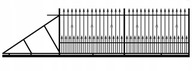 Brama kuta wjazdowa PRZESUWANA URAN PLUS przesuwna