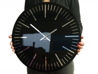 Veľké moderné nástenné hodiny TRIM lesk 50cm