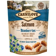 CARNILOVE CRUNCHY SNACK SALMON WITH BLUEBERRIES / Losos s čučoriedkami 200g