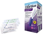 CLEARBLUE testy owulacyjne i ciążowe 20+4 +4p