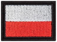 Naszywka na mundur Flaga Polski na rzep MON 55/38