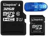 KINGSTON KARTA MICRO SD 32GB cl10 UHS + CZYTNIK SD
