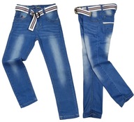 SPODNIE jeansy LIGHT DUNKAN r 8 - 128 cm jeans