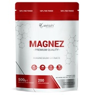 Magnez w Proszku Cytrynian Magnezy Dla Wegan 500g