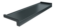 Parapet zewnętrzny stalowy Antracyt 25 cm 250 mm