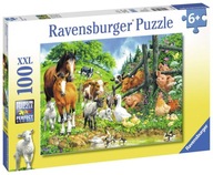 Puzzle Ravensburger XXL 100 elementów Puzzle 100 Zwierzęta razem 106899