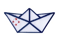 Nášivka - Loď Origami - záchranné koleso - Výšivka