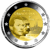 2 euro okolicznościowe Luksemburg 2012 Wilhelm