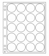 LEUCHTTURM ENCAP ÉRMEKÁRTYA 20 ÉRMÉHEZ 2DB