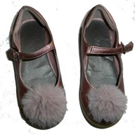 NEXT BUTY BALERINY POMPON BDB+ 10UK 28