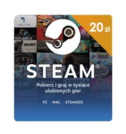 Doładowanie Steam Wallet 20zł pln Karta psc