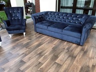 Sofa kanapa Chesterfield z funkcją spania