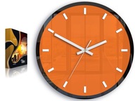 Zaujímavé nástenné hodiny ROLO oranžová 3D 30cm Tichý