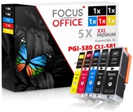 Atrament Focus Office 580-581-XL-5x-OP pre Canon čierna (black), červená (magenta), modrá (cyan), sada, žltá (yellow)