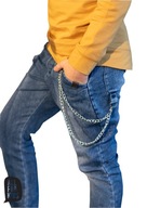 Spodnie jeans All for kids niebieskie 104 110