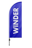 Flaga reklamowa winder maszt 220x90cm + PROJEKT