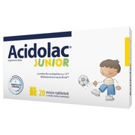 Acidolac Junior, medvedík-tablety s príchuťou bielej čokolády 20 ks probiotík