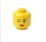 LEGO Pojemnik mini głowa Dziewczynka puszczająca oczko Żółty