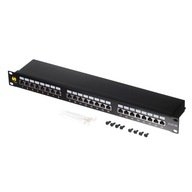 Patch panel Netrack 104-03 24 porty czarny