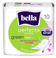 PODPASKI Bella Perfecta Ultra Green 10 SZTUK ZE SKRZYDEŁKAMI