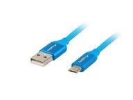 Kabel USB 2.0 micro 1,8m LANBERG niebieski QC 3.0