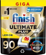 Kapsule do umývačky riadu Finish Ultimate Plus citrónové 90 ks