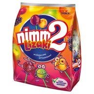 Lizaki owocowe wzbogacone witaminami NIMM 2 mix smaków dla dzieci 8 szt 80g